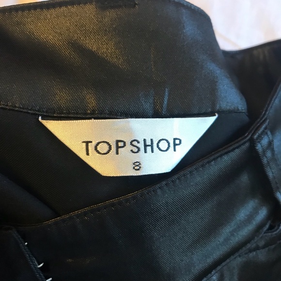 Topshop Faux Leather Trousers - Picture 1 of 4